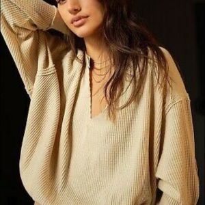 NWT Free People Owen Thermal Pullover